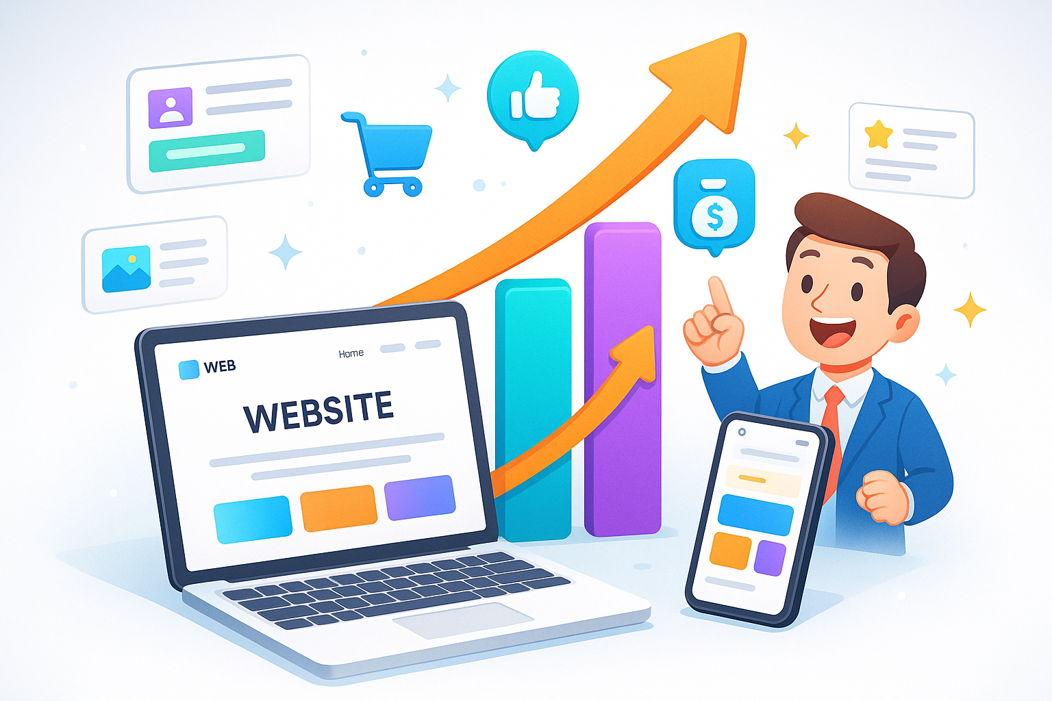 Professional website development and business growth